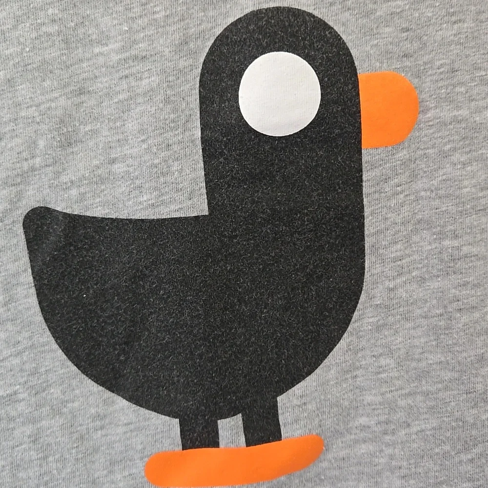 Kurzgesagt Gray Bird Graphic T-Shirt - Picture 6 of 8